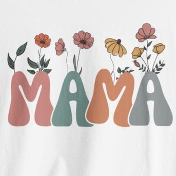 Mama Shirt, Floral Mother Shirt - Picture 2 of 4
